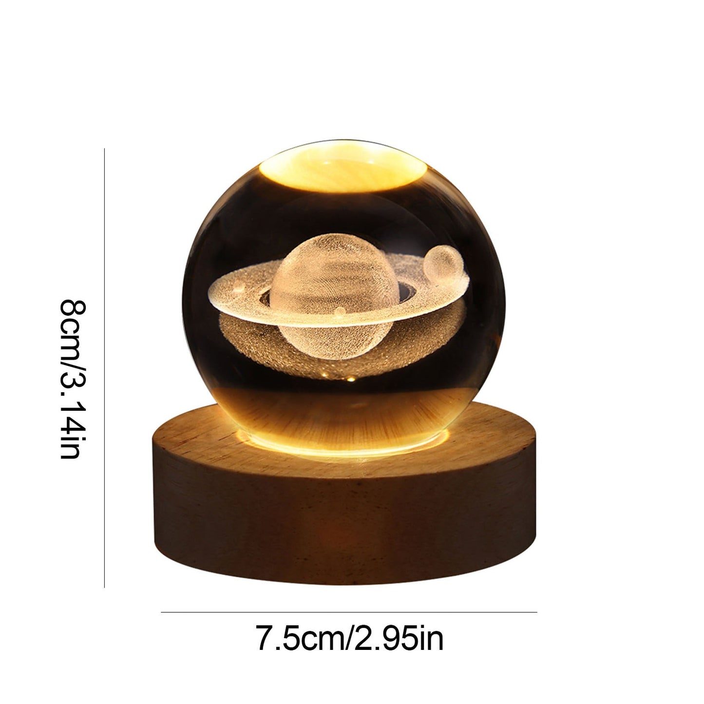 Sparkling Glass Orb Decorative Lamp