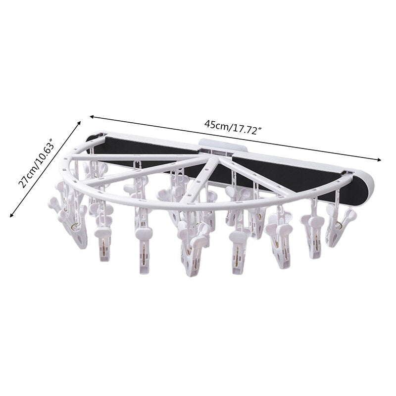 Space-Saving Folding Sock Dryer Rack