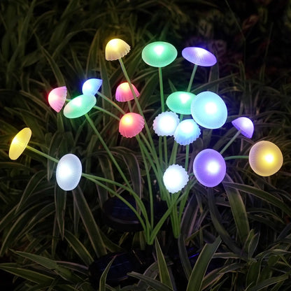 Colorful Solar Powered Garden Lamp 6 LED Lights Outdoor