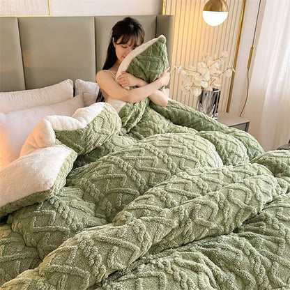 Plush Lamb Cashmere Heavy Weighted Winter Blanket