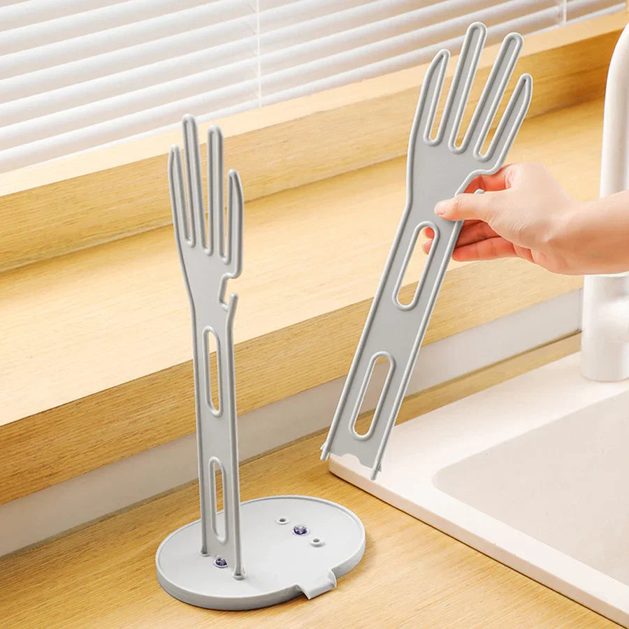 Compact Kitchen Glove Drying Rack Holder