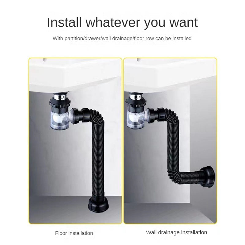 Flexible Easy Fit Folding Drain Pipe