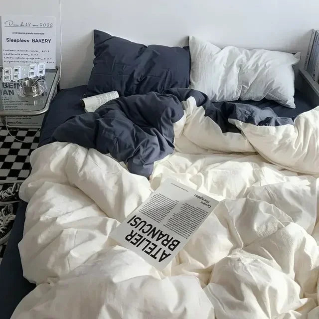 Soft Reversible Duvet Cover Set