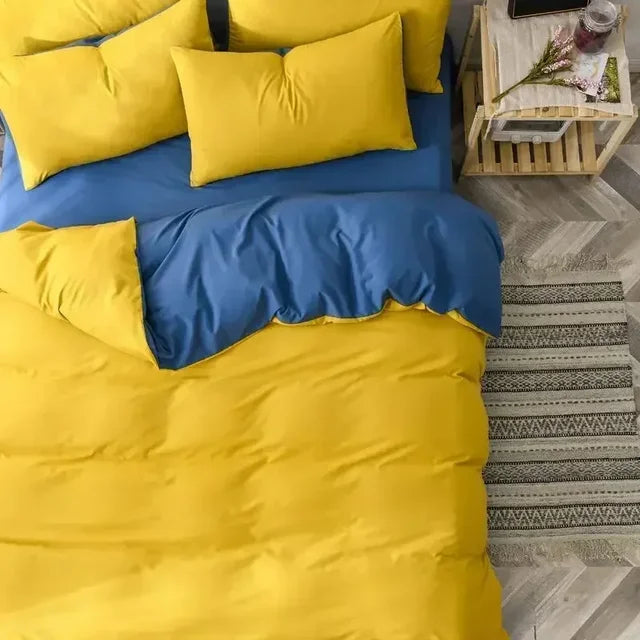 Soft Reversible Duvet Cover Set