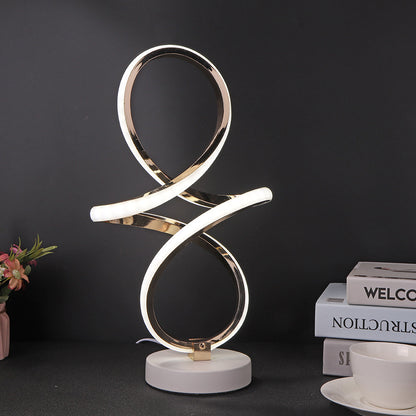 Sleek Spiral LED Desk Lamp with Modern Style