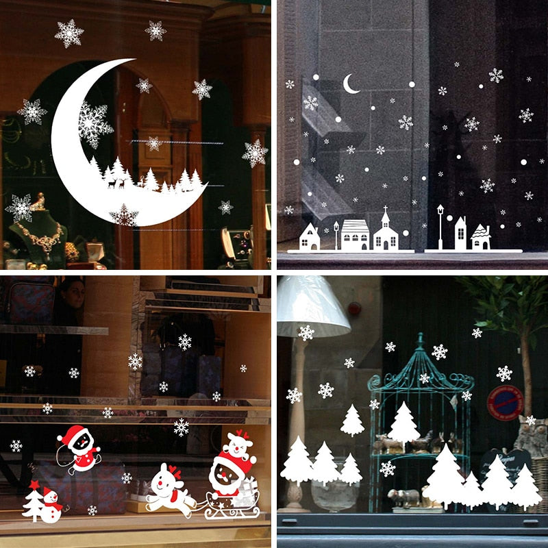 Festive Holiday Window Christmas Decor