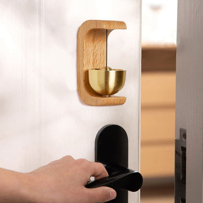 Rustic Wooden Door Bell with Nature Sound