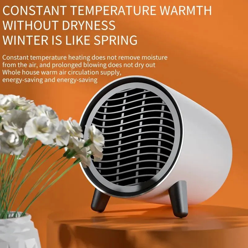 Compact Electric Space Heater 600W Fast Warmth