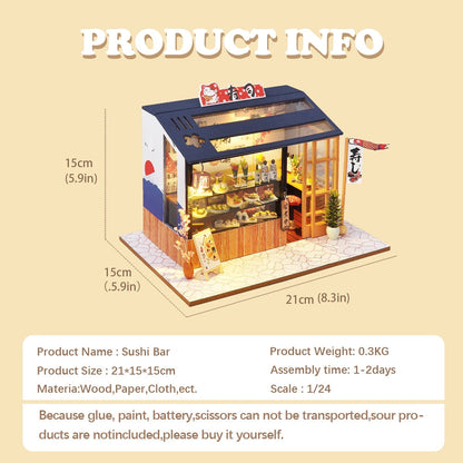 Small Japanese Model House Building Set