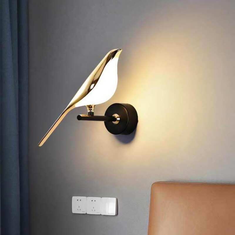 Simple Scandinavian Bird Table Lamp