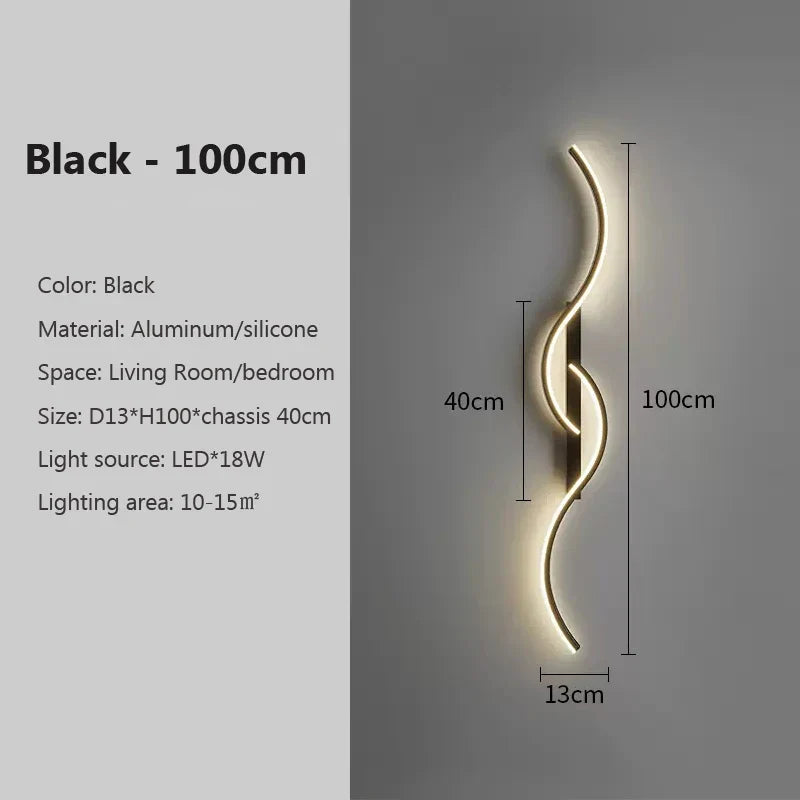 Slim LED Stripe Wall Light