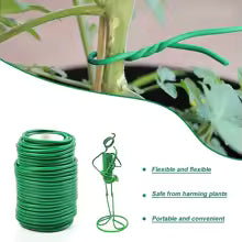 Flexible Garden Plant Tie Wire with Rubber Coating