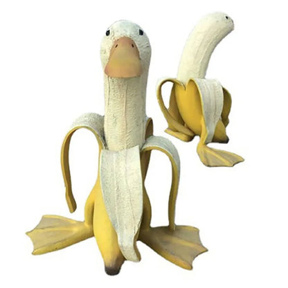 Funny Animal Garden Statue Quirky Duck Figurine