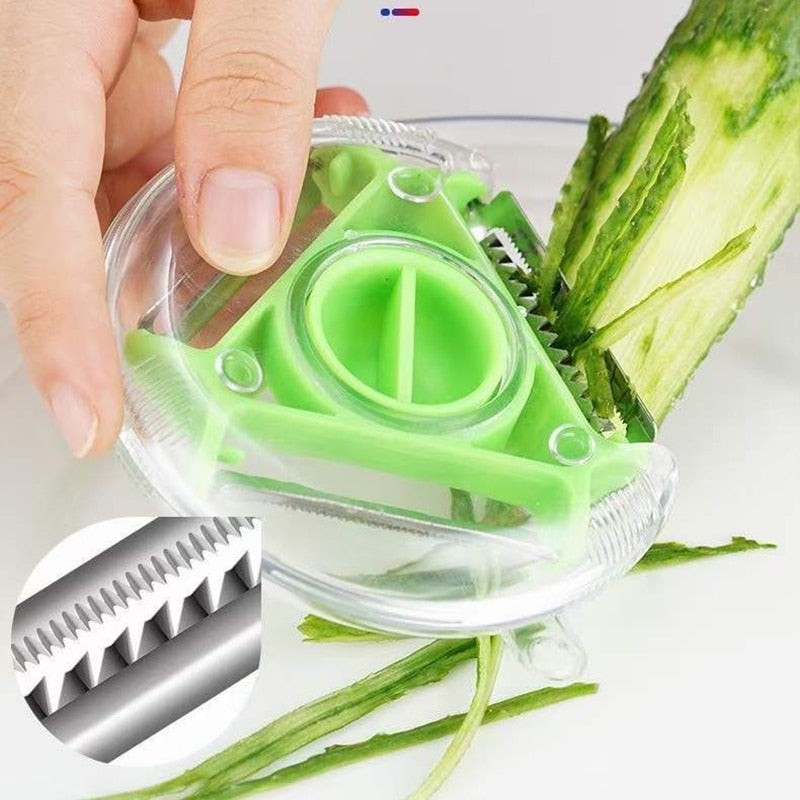 Premium 3-in-1 Stainless Steel Vegetable Peeler