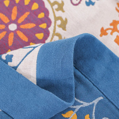 Breathable Natural 100% Cotton Throw Blanket