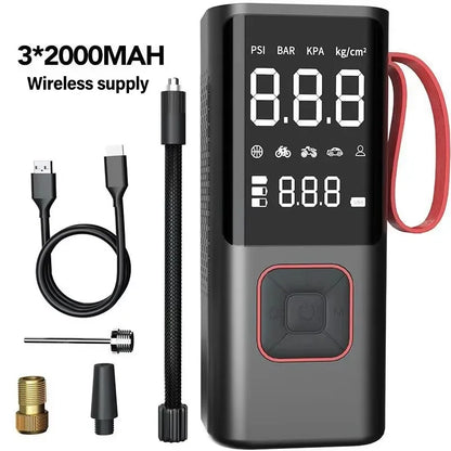 Portable Digital Air Compressor Pump 150PSI LED Light