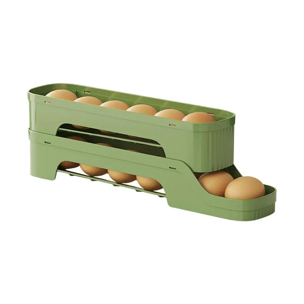 Compact 4-Tier Clear Egg Storage Container - Fesara