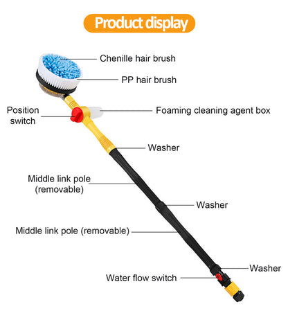 Long Handle Car Washing Brush with Soap Dispenser