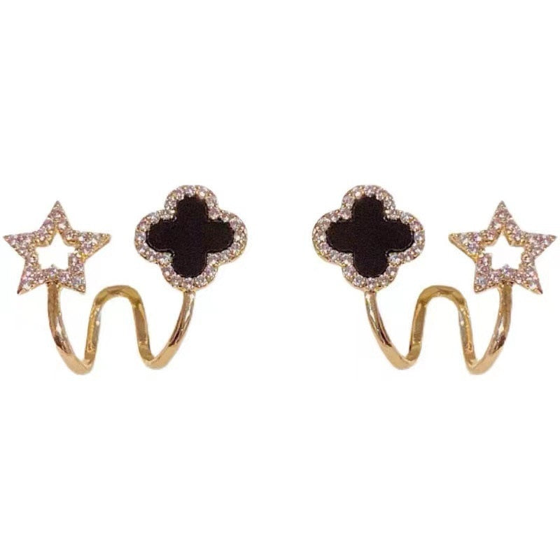Fesara | Cute Four Leaf Clover Fashion Earrings
