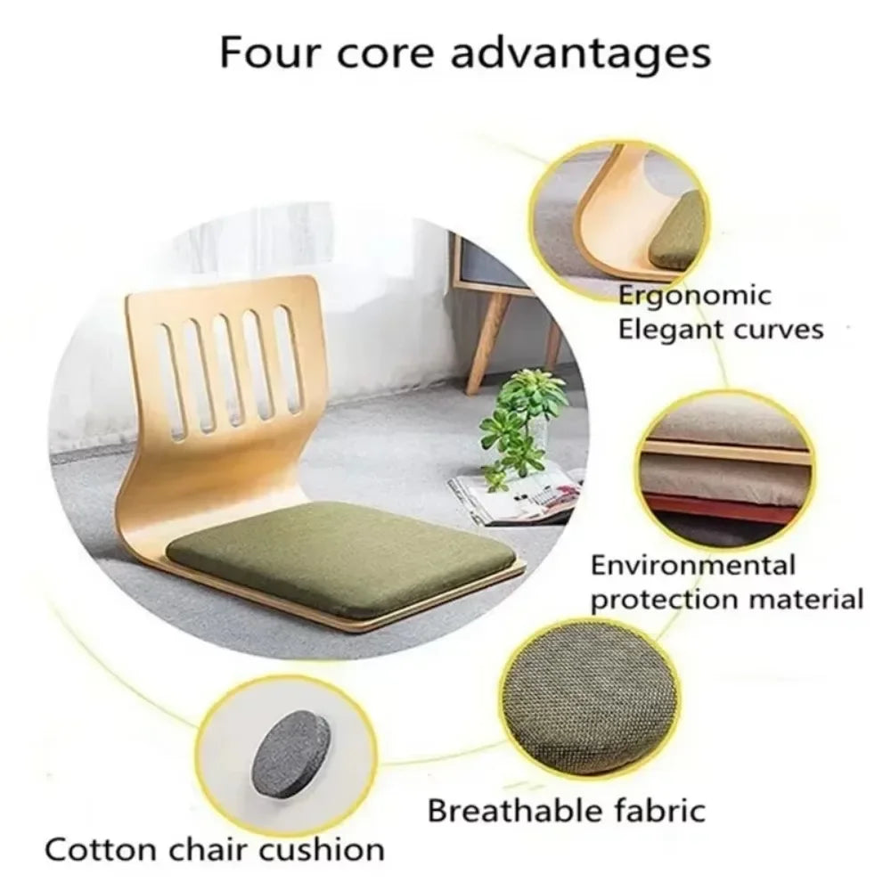 Fesara | Foldable Floor Meditation Chair with Back Support
