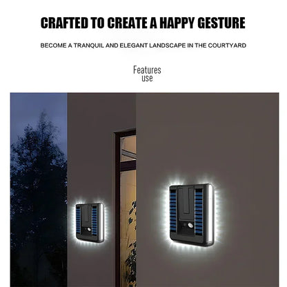 Outdoor Solar Wall Lamp with Motion Sensor