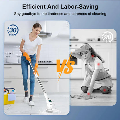 Powerful 8-in-1 Cordless Cleaning Brush Set