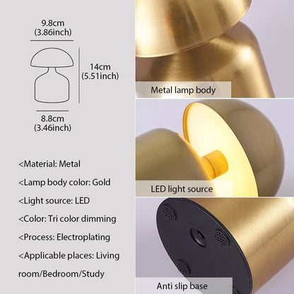 Portable LED Desk Lamp with Dimmer