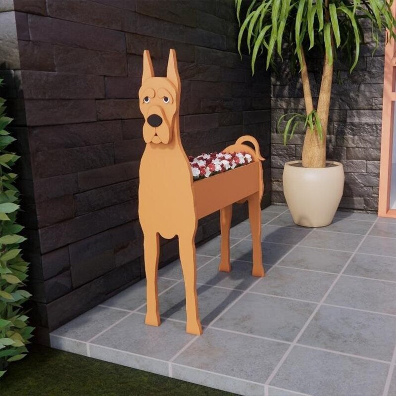 Variant image for Dog-Themed Flowerpot – Durable Decorative Planter for Dog Lovers in Various Sizes – Indoor/Outdoor Use-5