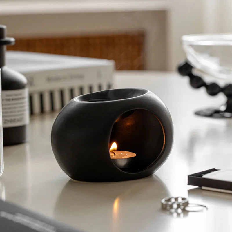 Luxury Black Ceramic Essential Oil Diffuser - Fesara