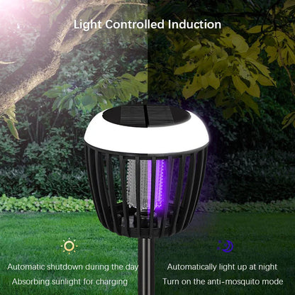 Outdoor Solar Bug Zapper Lamp with UV Light