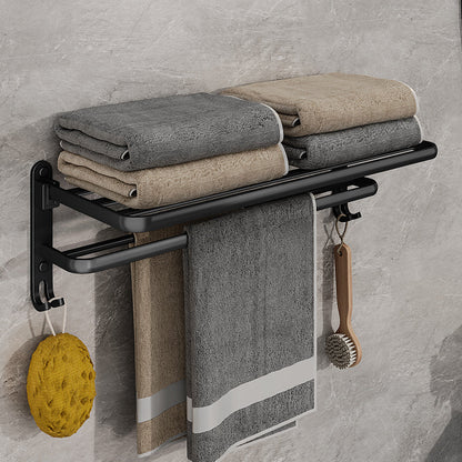 Compact Wall Mount Foldable Towel Holder