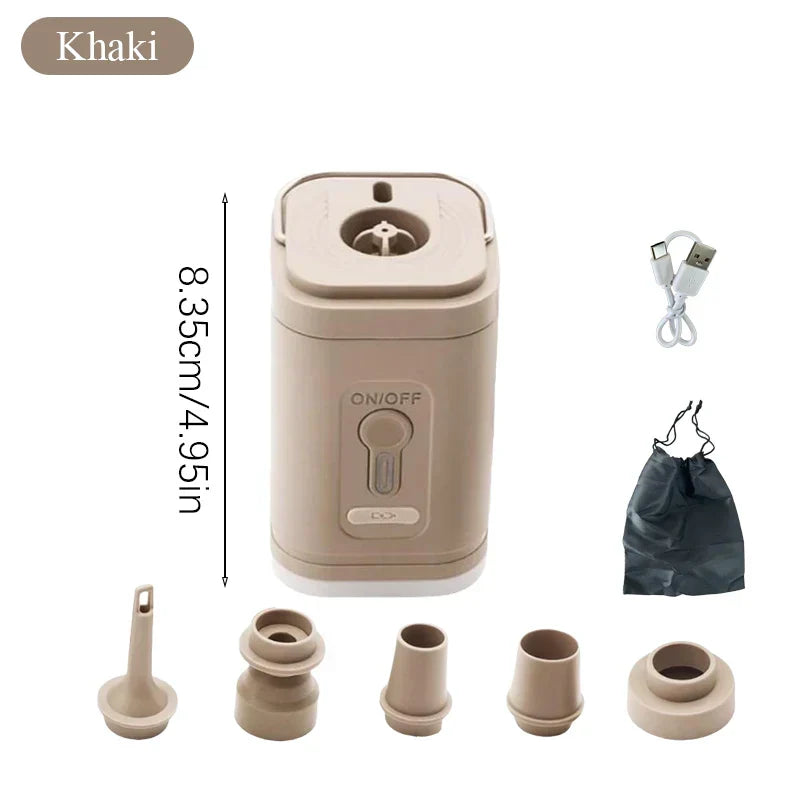 Portable Mini Air Compressor Pump with 5 Adapters - Fesara