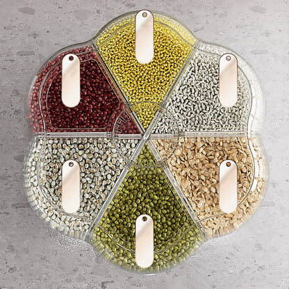Easy 6-Grid Rotating Food Container Dispenser