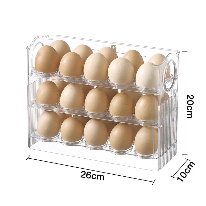 Space Saving Foldable Egg Holder Rack - Fesara