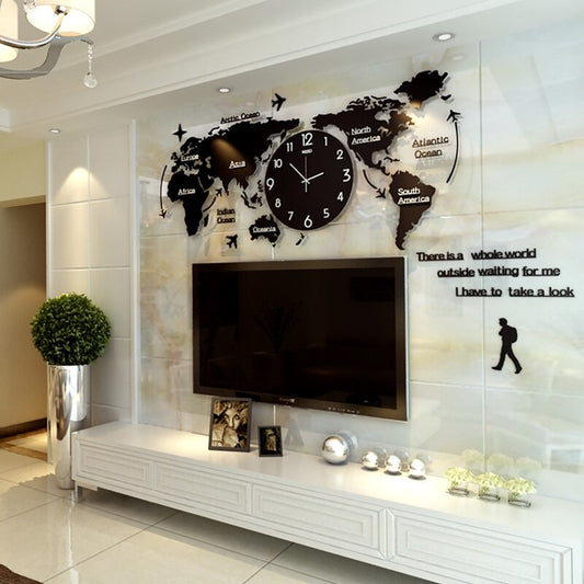 Decorative 3D Acrylic Wall Clock Kit - Fesara