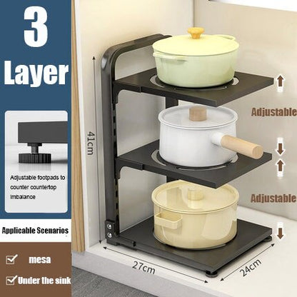 Space Saving Collapsible Corner Shelf Rack