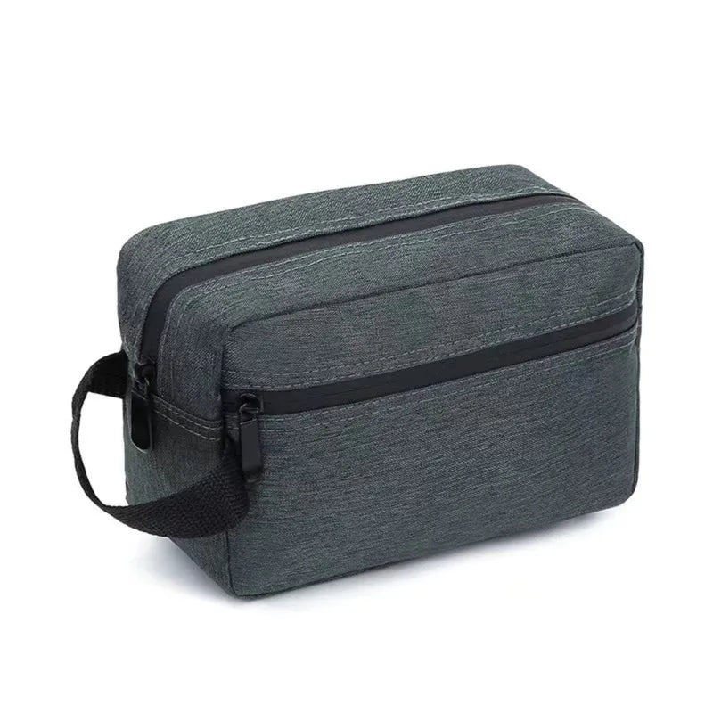 Waterproof Travel Toiletry Bag with Leather Handle