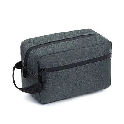 Waterproof Travel Toiletry Bag with Leather Handle