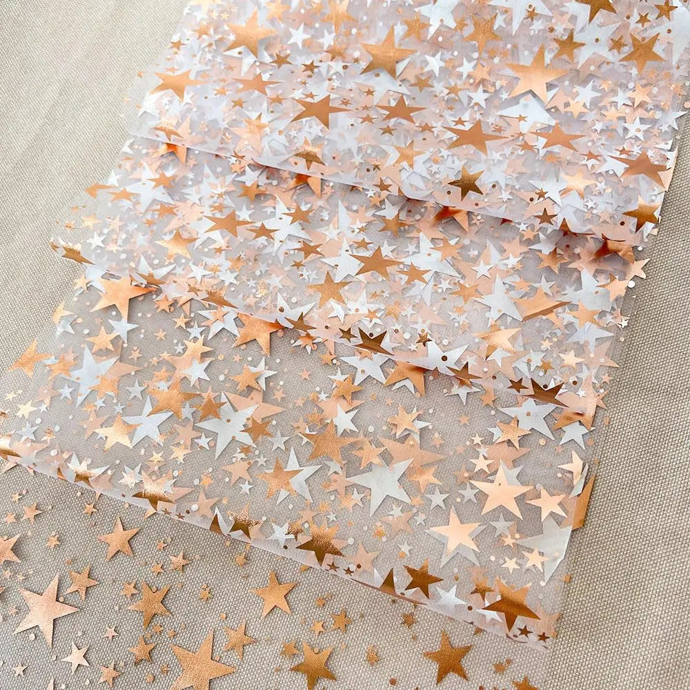 Luxury Metallic Table Runner with Star Design