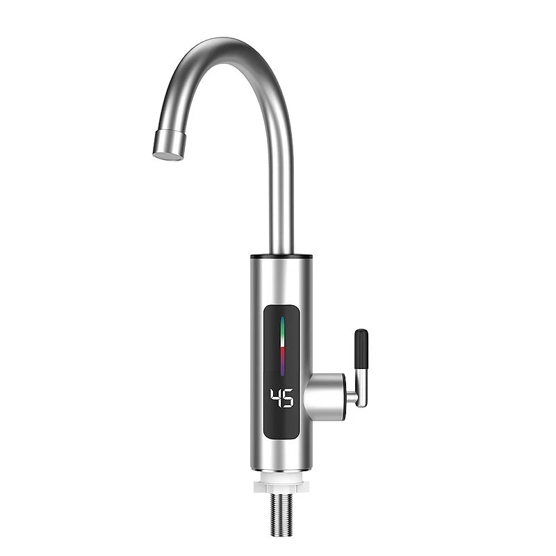 Instant Hot Water Kitchen Faucet 3000W Stainless Steel - Fesara