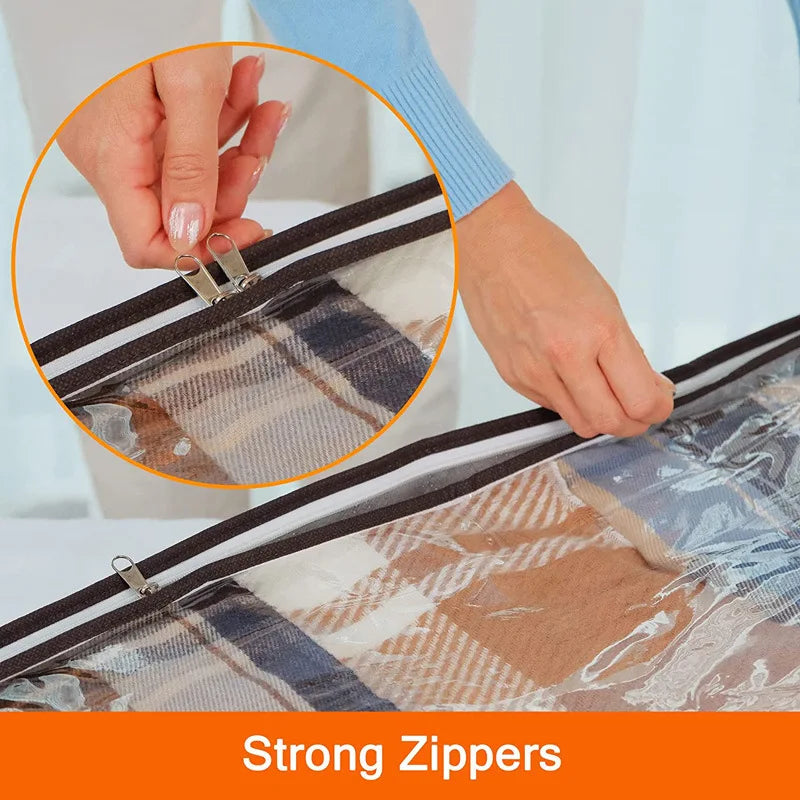 Spacious Under Bed Storage Bag with Clear Window