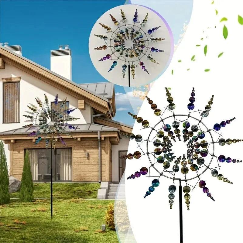Metal Outdoor Windmill Garden Decoration