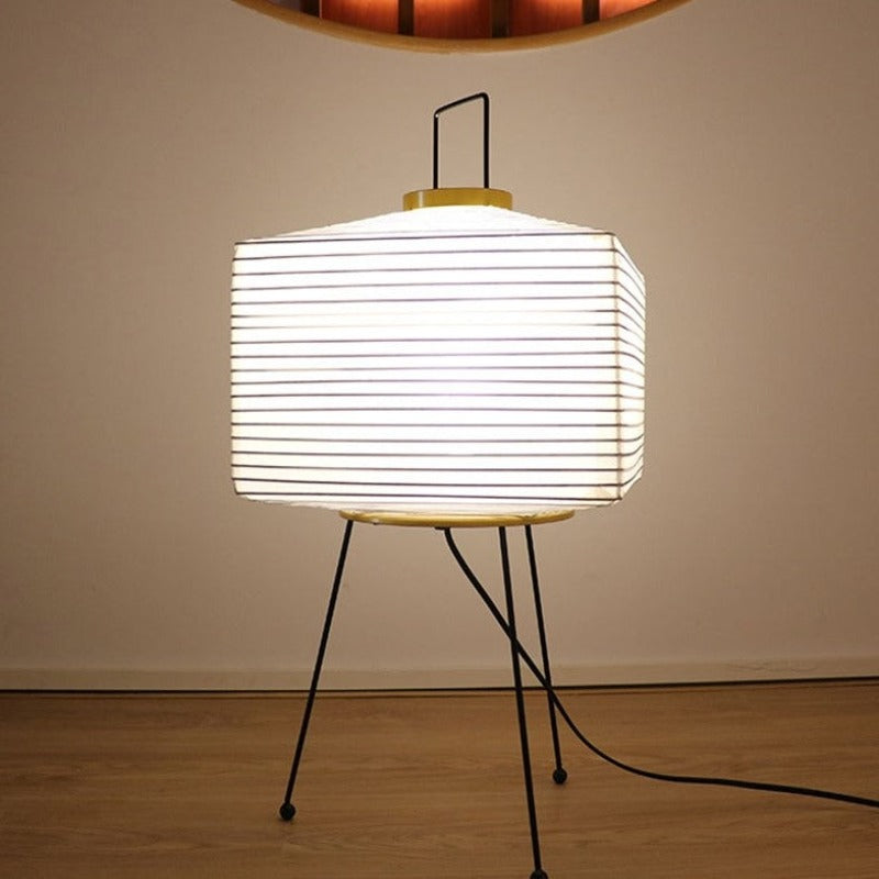Unique Asian Style Paper Tripod Lamp
