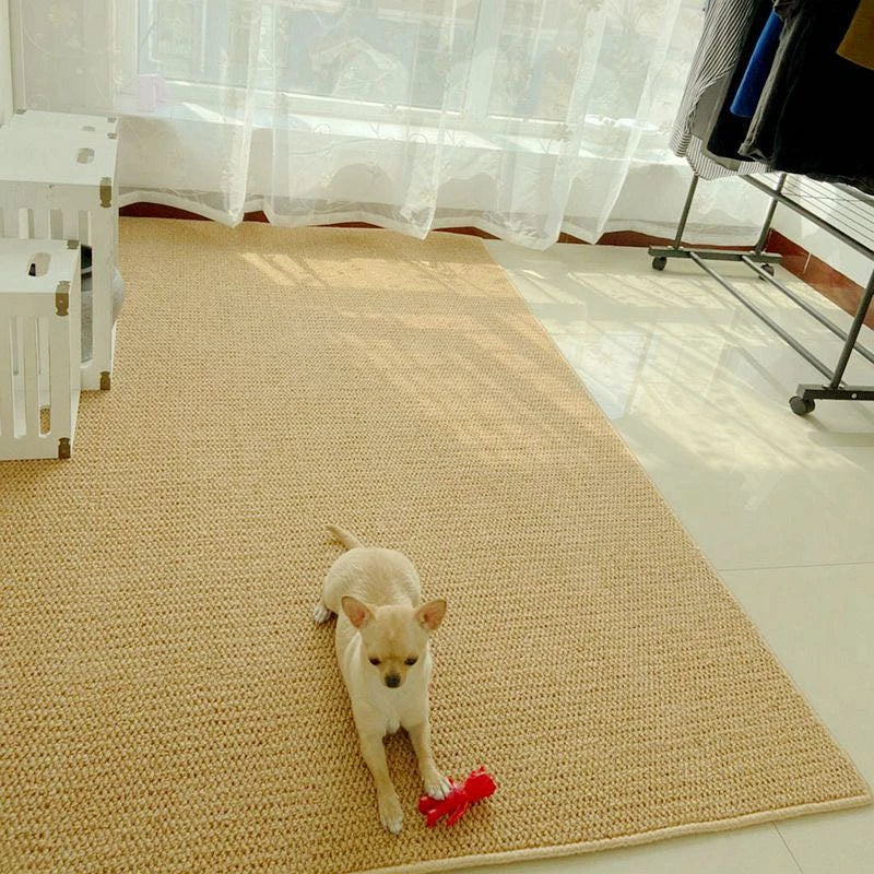 Natural Fiber Non Slip Area Rug for Home Decor - Fesara