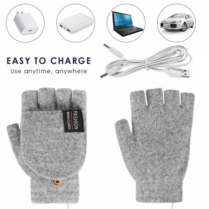Warm Rechargeable Heated Gloves for Men Women