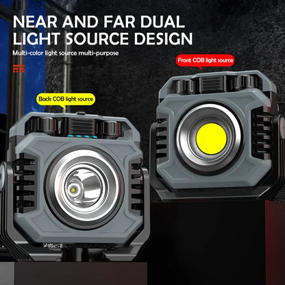 Bright Portable LED Worklight 1500 Lumens Rechargeable