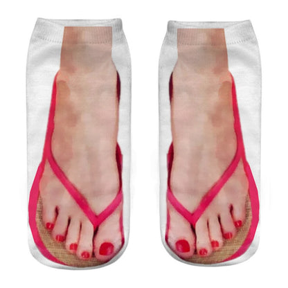 Quirky 3D Design Novelty Ankle Socks
