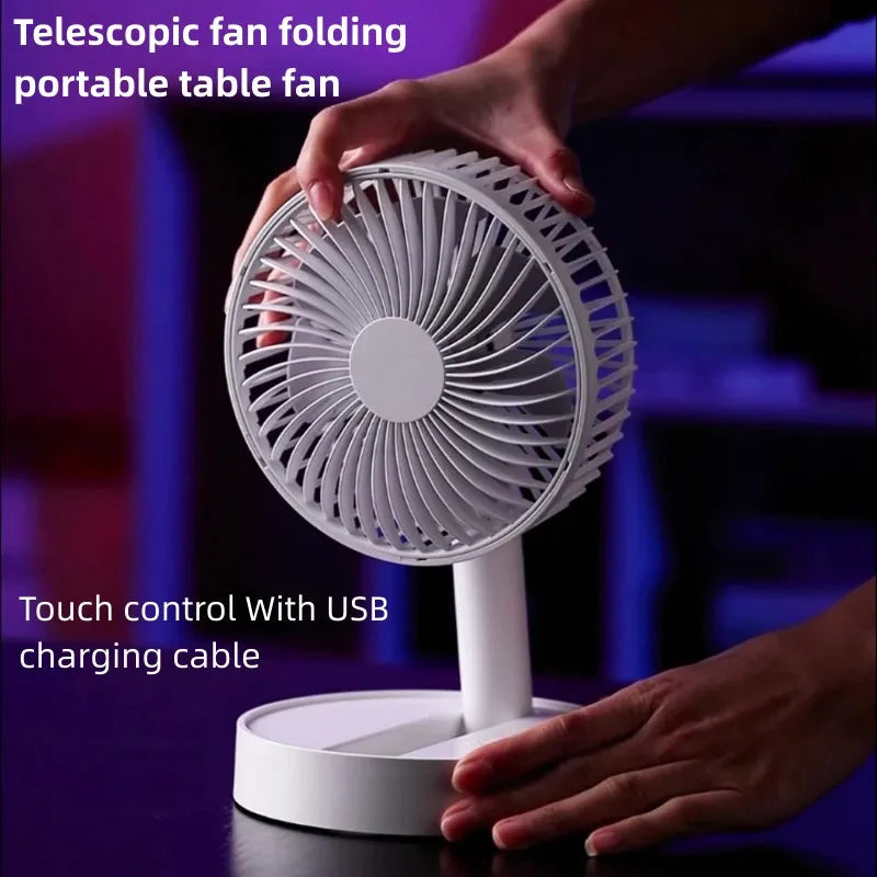 Compact Rechargeable USB Desk Fan