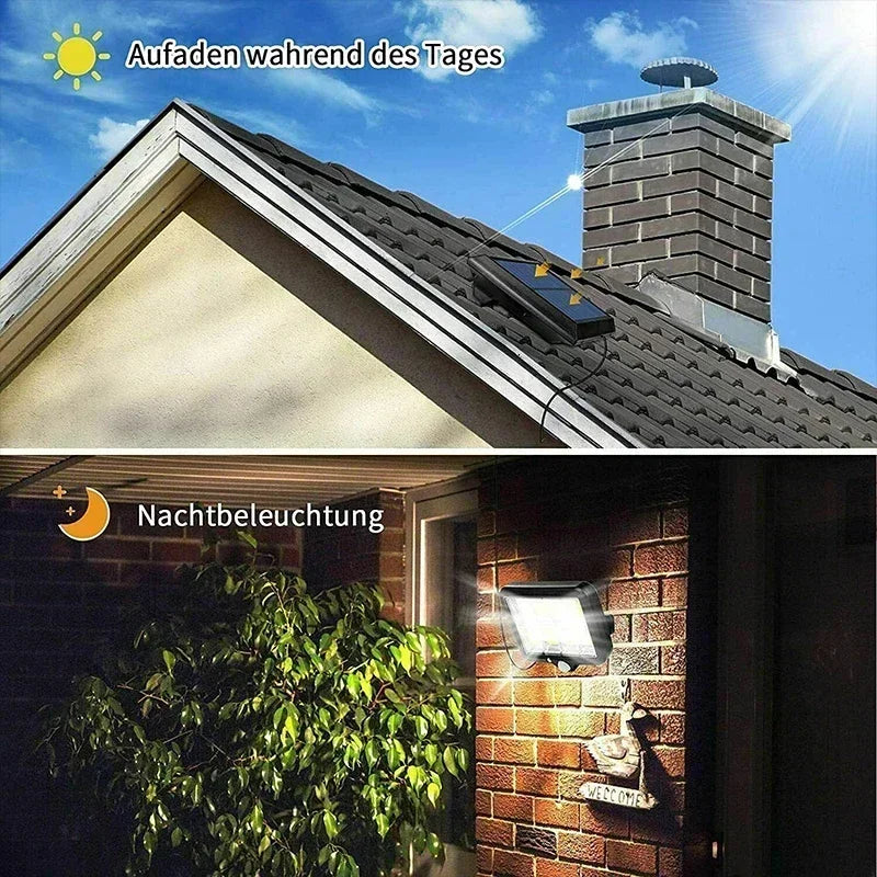 Bright Solar Powered LED Outdoor Motion Light