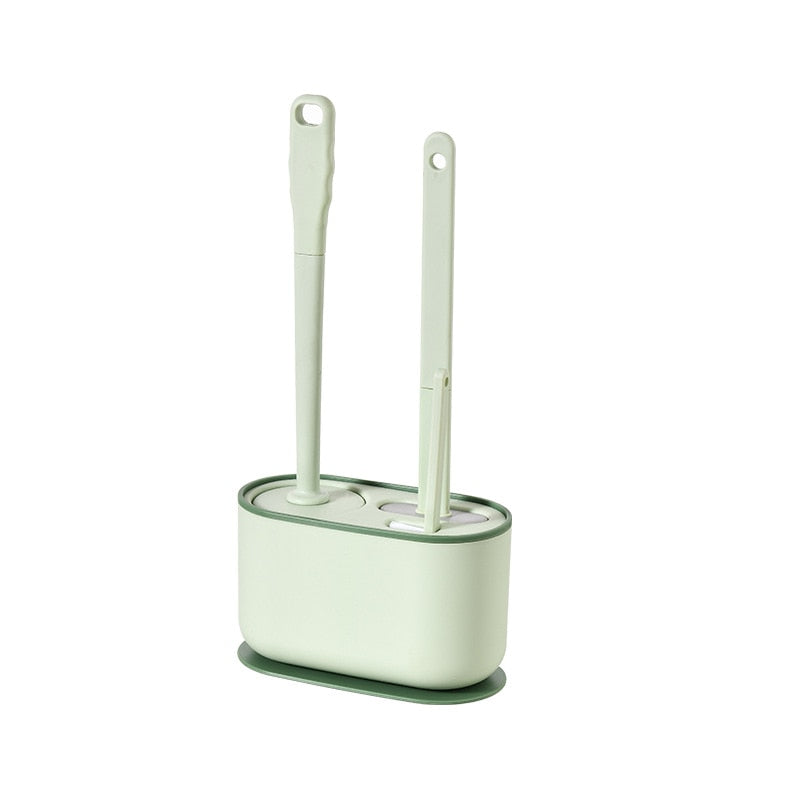 Bathroom Wall Mount Toilet Brush Holder Set